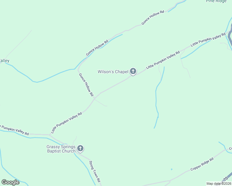 map of restaurants, bars, coffee shops, grocery stores, and more near 319 Little Pumpkin Valley Road in Hawkins