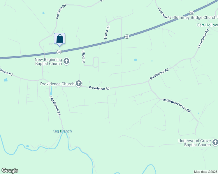 map of restaurants, bars, coffee shops, grocery stores, and more near 820 Providence Road in Cumberland Gap