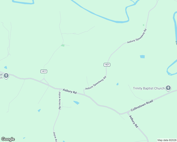 map of restaurants, bars, coffee shops, grocery stores, and more near 1077 Asbury Speedway Road in Westfield