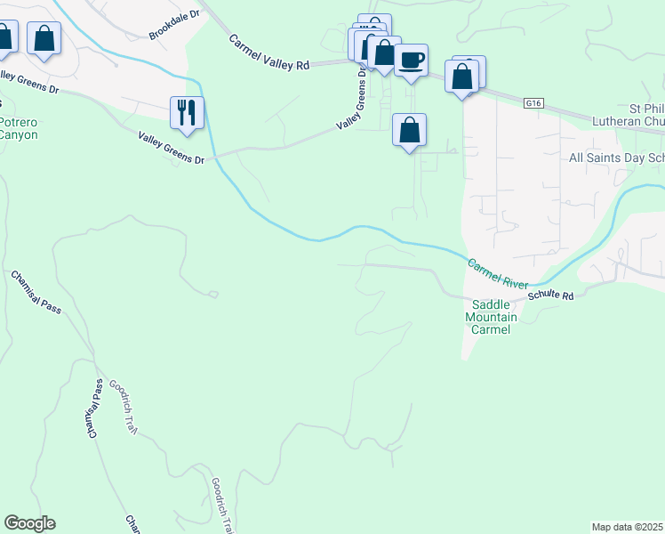 map of restaurants, bars, coffee shops, grocery stores, and more near 28120 Schulte Road in Carmel