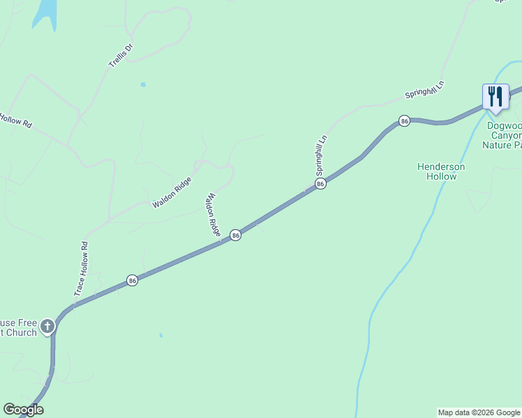 map of restaurants, bars, coffee shops, grocery stores, and more near 3115 State Highway 86 in Lampe