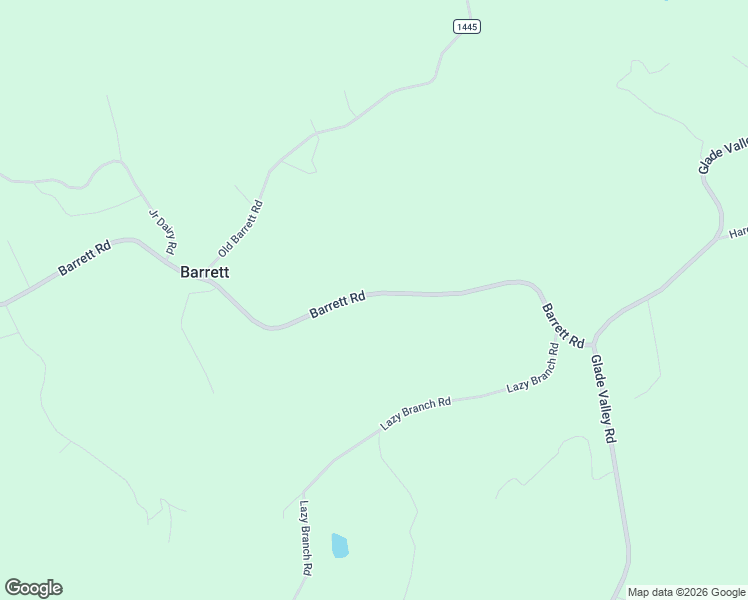 map of restaurants, bars, coffee shops, grocery stores, and more near 611 Barrett Road in Alleghany