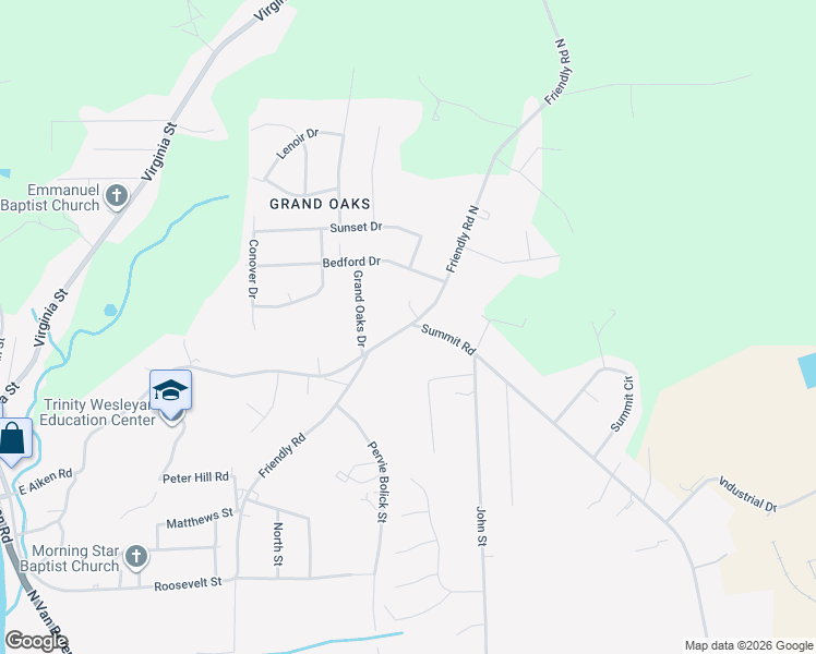 map of restaurants, bars, coffee shops, grocery stores, and more near 400 Friendly Road in Eden