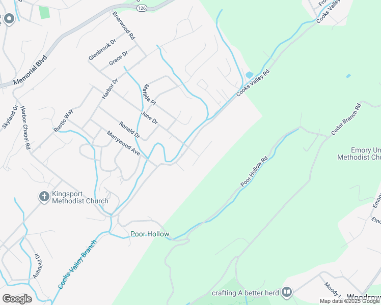 map of restaurants, bars, coffee shops, grocery stores, and more near 4700 June Drive in Kingsport