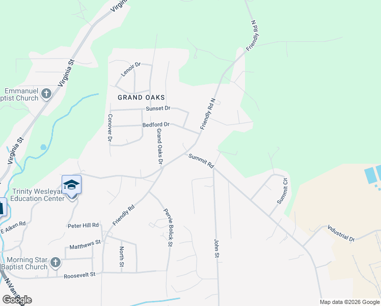 map of restaurants, bars, coffee shops, grocery stores, and more near 400 Friendly Road in Eden