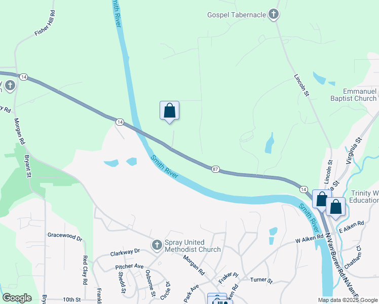 map of restaurants, bars, coffee shops, grocery stores, and more near 581 Martinwood Road in Eden