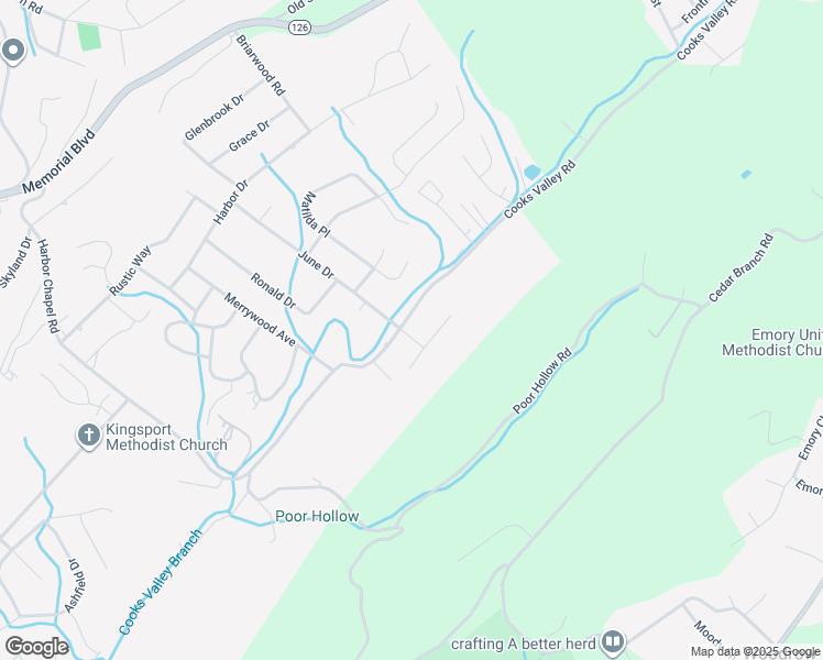 map of restaurants, bars, coffee shops, grocery stores, and more near 4700 June Drive in Kingsport