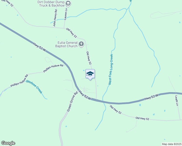map of restaurants, bars, coffee shops, grocery stores, and more near 8040 Old Highway 52 in Westmoreland