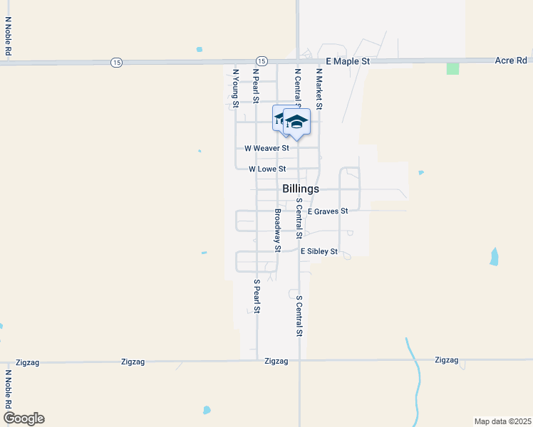 map of restaurants, bars, coffee shops, grocery stores, and more near 213 West Graves Street in Billings