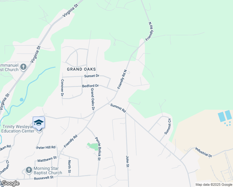 map of restaurants, bars, coffee shops, grocery stores, and more near 1140 Friendly Road in Eden