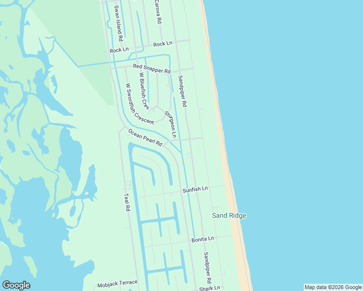 map of restaurants, bars, coffee shops, grocery stores, and more near 2252 Sturgeon Lane in Corolla