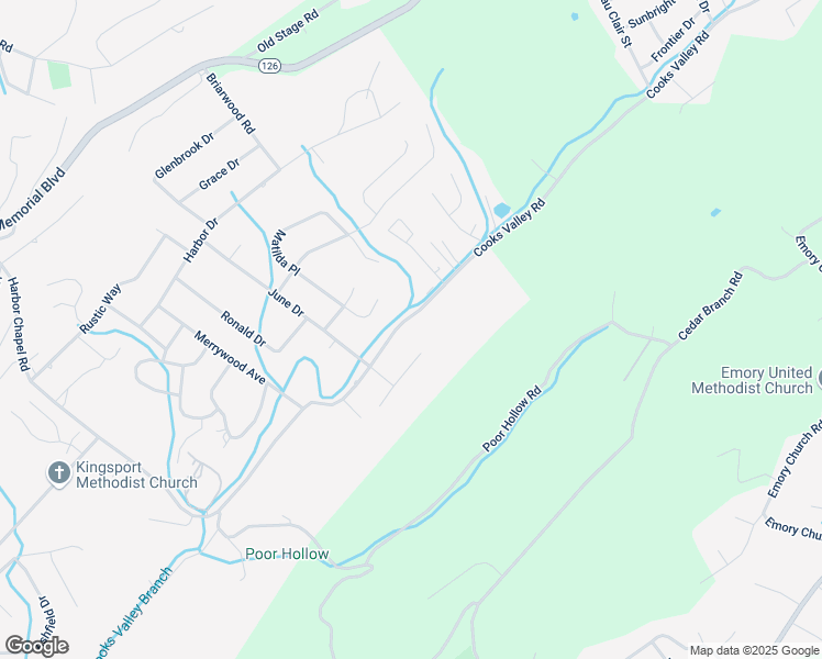 map of restaurants, bars, coffee shops, grocery stores, and more near 971 Cooks Valley Road in Kingsport