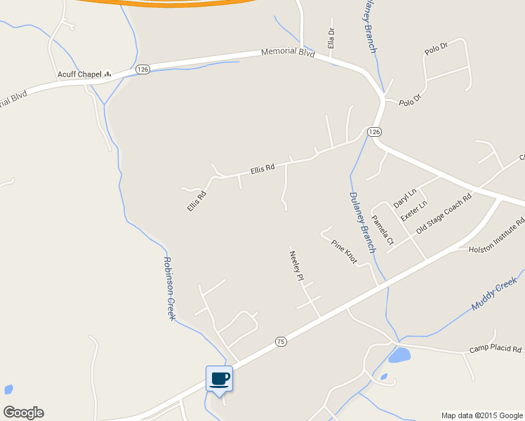 map of restaurants, bars, coffee shops, grocery stores, and more near 247 Ellis Road in Blountville