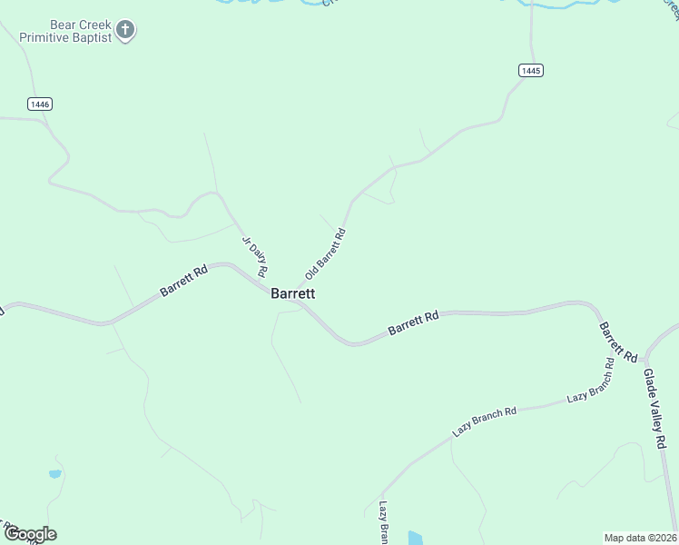 map of restaurants, bars, coffee shops, grocery stores, and more near 2578 Old Barrett Road in Ennice