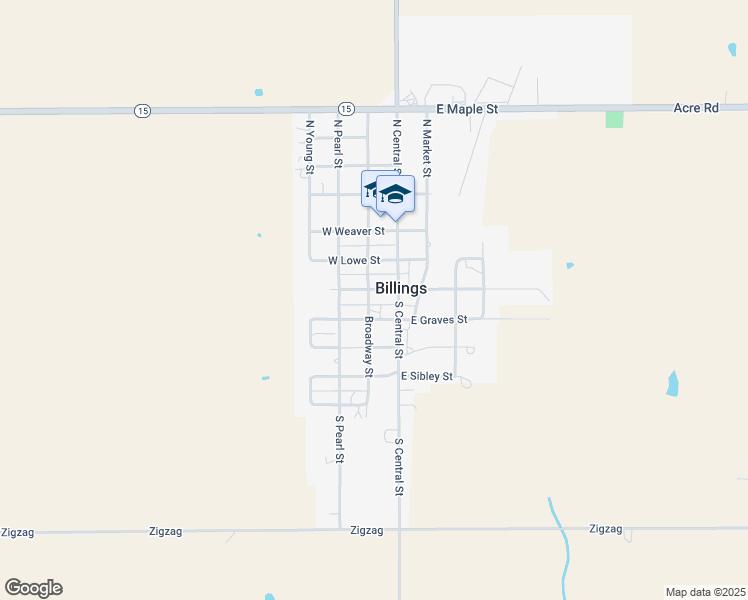 map of restaurants, bars, coffee shops, grocery stores, and more near 127 West Main Street in Billings