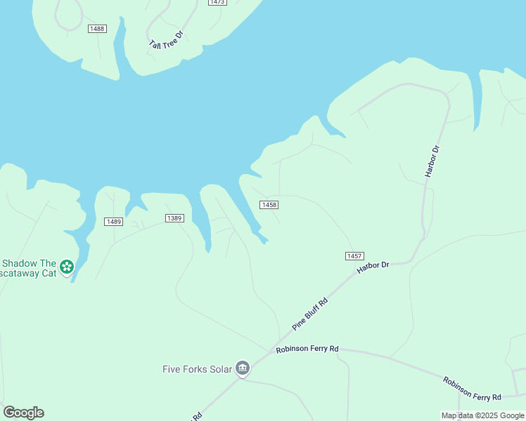 map of restaurants, bars, coffee shops, grocery stores, and more near State Road 1458 in Macon
