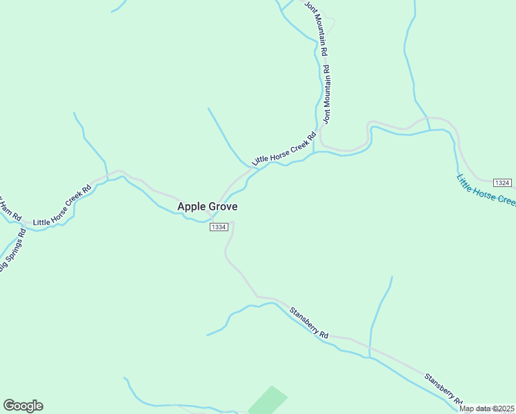 map of restaurants, bars, coffee shops, grocery stores, and more near 383 Little Horse Creek Road in Lansing