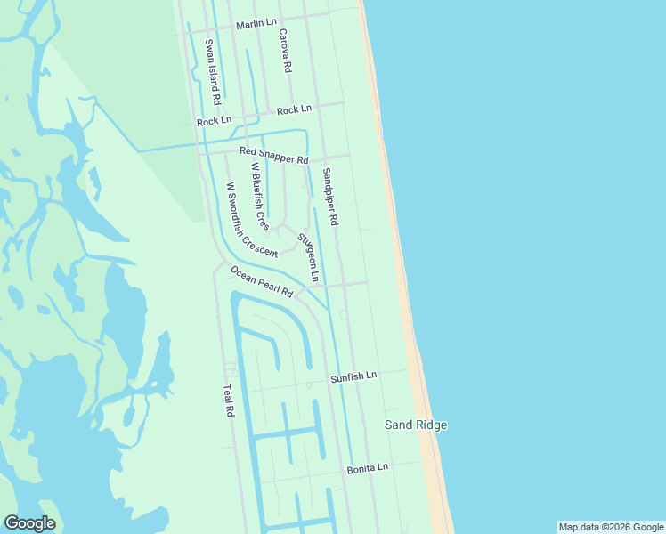 map of restaurants, bars, coffee shops, grocery stores, and more near 2260 Sandpiper Rd in Corolla