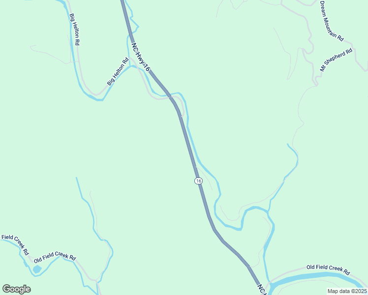 map of restaurants, bars, coffee shops, grocery stores, and more near 9103 North Carolina 16 in Grassy Creek