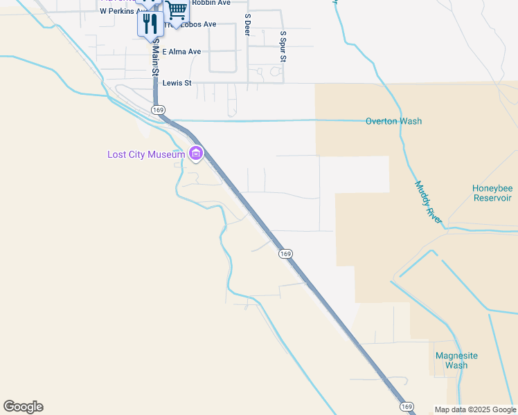 map of restaurants, bars, coffee shops, grocery stores, and more near 840 South Moapa Valley Boulevard in Las Vegas
