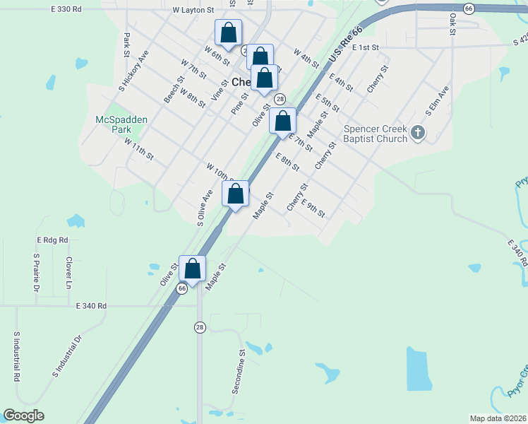 map of restaurants, bars, coffee shops, grocery stores, and more near 200 East 10th Street in Chelsea