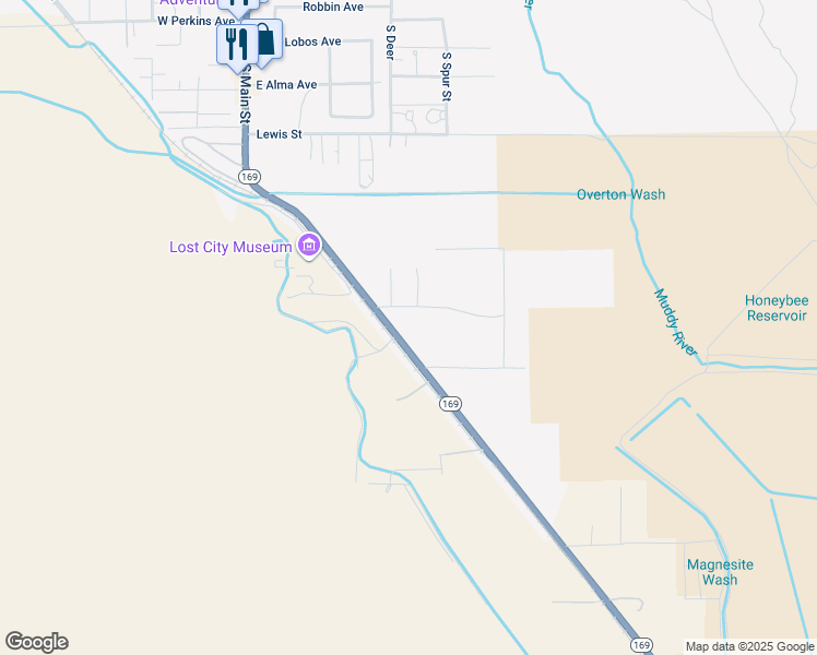 map of restaurants, bars, coffee shops, grocery stores, and more near 840 South Moapa Valley Boulevard in Las Vegas