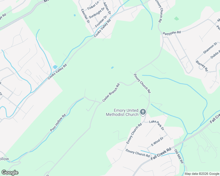 map of restaurants, bars, coffee shops, grocery stores, and more near 877 Cedar Branch Road in Kingsport