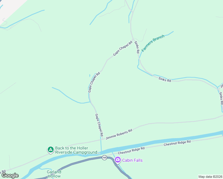 map of restaurants, bars, coffee shops, grocery stores, and more near 736 Gaps Chapel Road in Sneedville