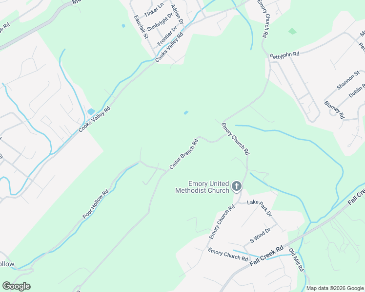 map of restaurants, bars, coffee shops, grocery stores, and more near 877 Cedar Branch Road in Kingsport