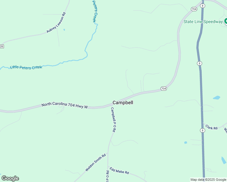 map of restaurants, bars, coffee shops, grocery stores, and more near 1576 North Carolina 704 Highway West in Lawsonville