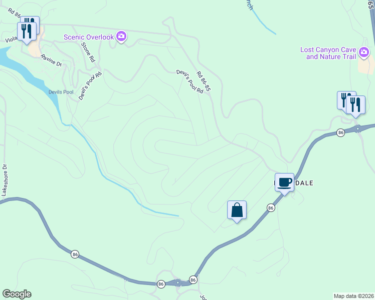 map of restaurants, bars, coffee shops, grocery stores, and more near Ranchview Rd in Taney