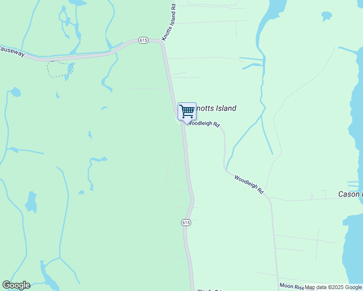 map of restaurants, bars, coffee shops, grocery stores, and more near 412 Knotts Island Road in Currituck County