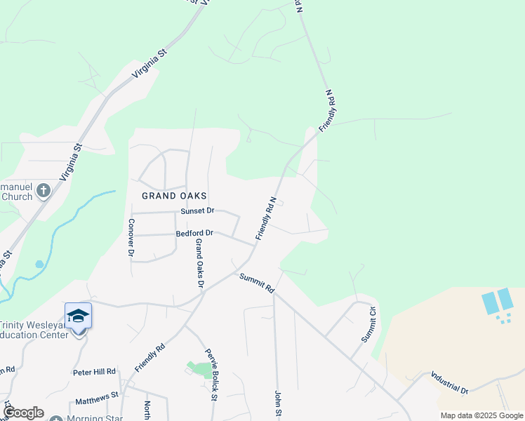 map of restaurants, bars, coffee shops, grocery stores, and more near 1009 Friendly Road in Eden