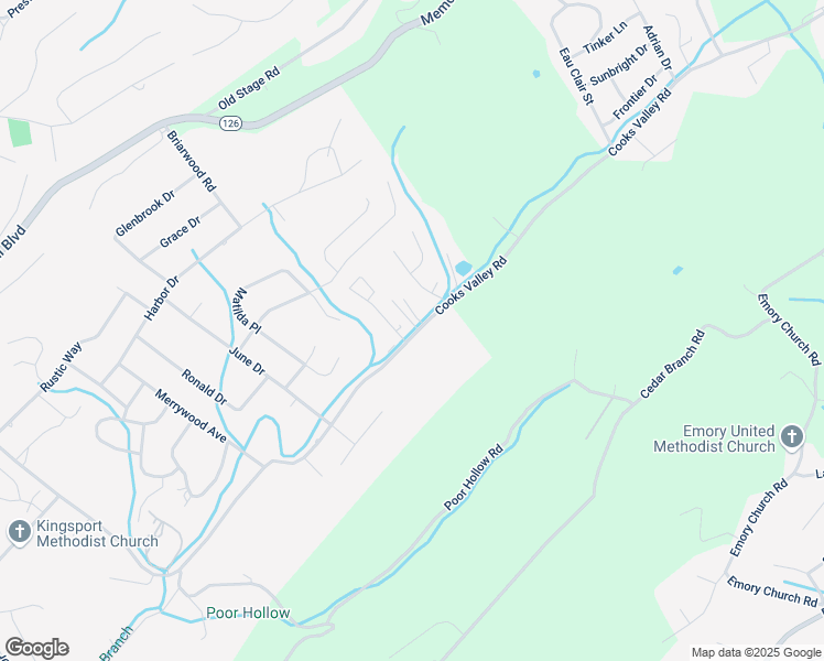 map of restaurants, bars, coffee shops, grocery stores, and more near 907 Cooks Valley Road in Kingsport