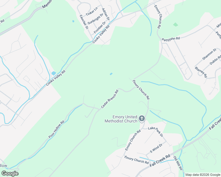 map of restaurants, bars, coffee shops, grocery stores, and more near 877 Cedar Branch Road in Kingsport