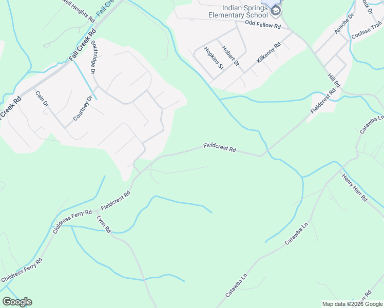 map of restaurants, bars, coffee shops, grocery stores, and more near 590 Fieldcrest Road in Blountville