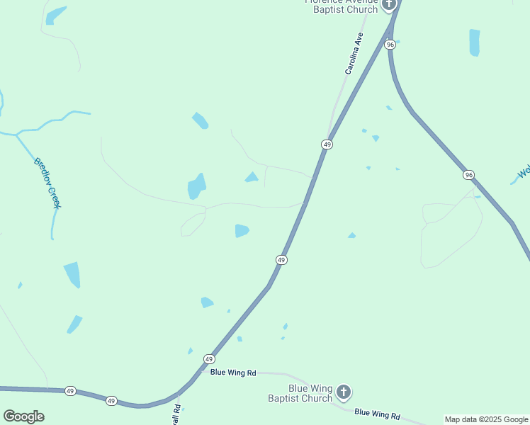 map of restaurants, bars, coffee shops, grocery stores, and more near 9539 State Highway 49 in Oxford