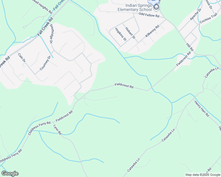 map of restaurants, bars, coffee shops, grocery stores, and more near 590 Fieldcrest Road in Blountville