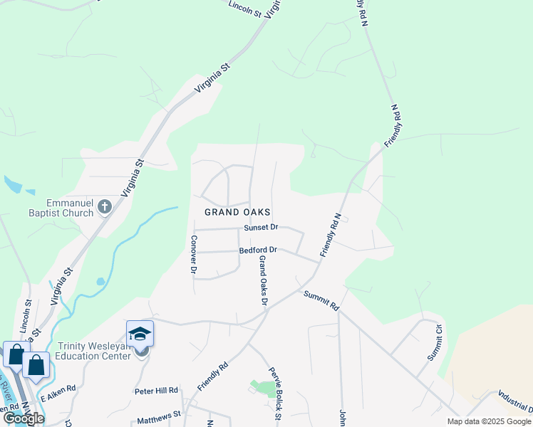 map of restaurants, bars, coffee shops, grocery stores, and more near 1018 Pine Lane in Eden
