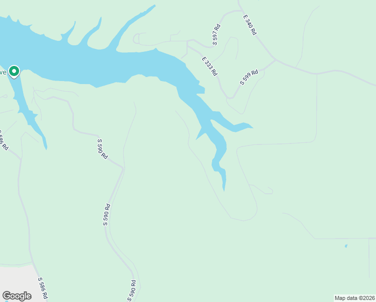 map of restaurants, bars, coffee shops, grocery stores, and more near 33490 South 595 Road in Grove