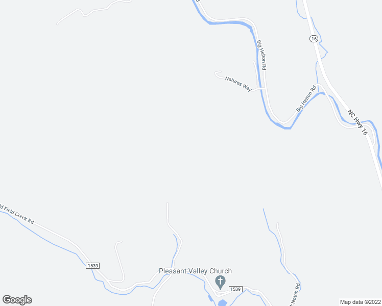 map of restaurants, bars, coffee shops, grocery stores, and more near 3942 Old Field Creek Road in Grassy Creek