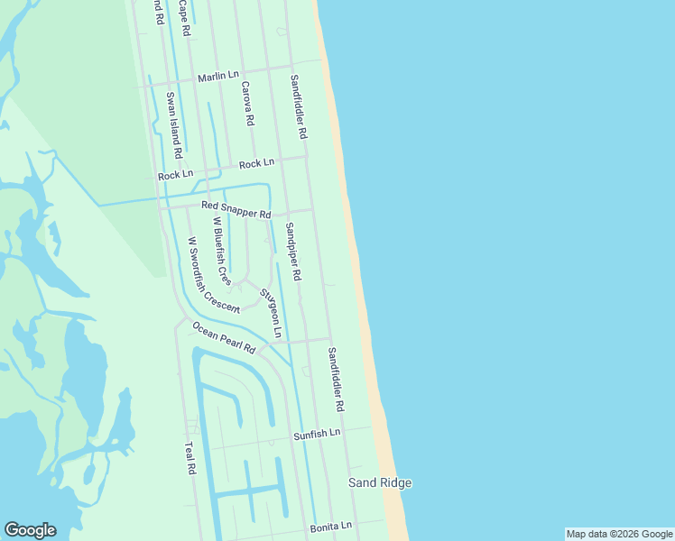 map of restaurants, bars, coffee shops, grocery stores, and more near 2269 Sandfiddler Road in Corolla