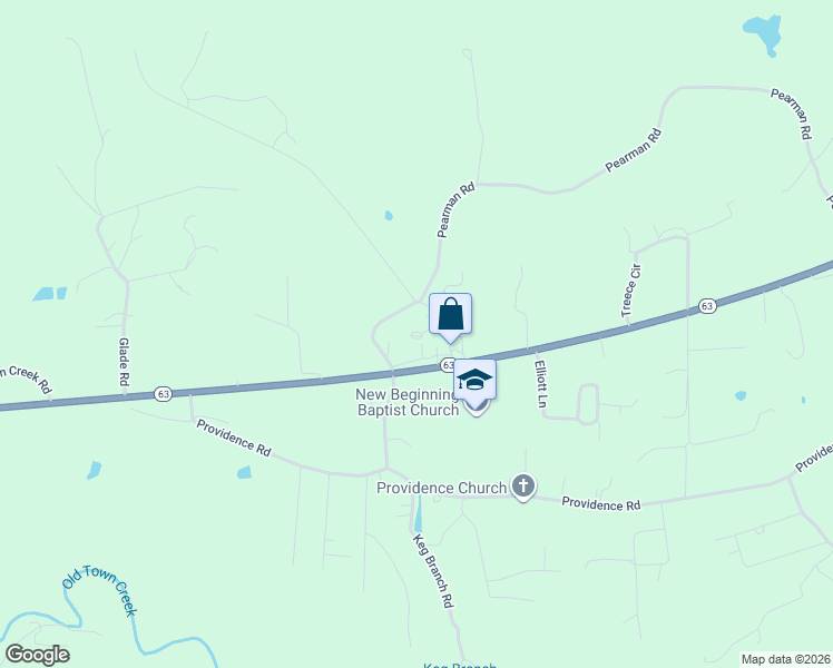 map of restaurants, bars, coffee shops, grocery stores, and more near 2390 Tennessee 63 in Cumberland Gap