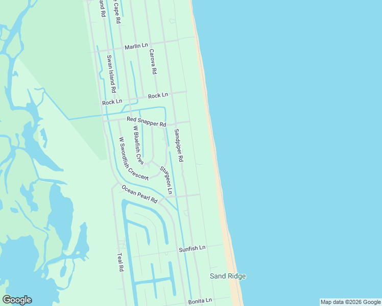 map of restaurants, bars, coffee shops, grocery stores, and more near 2269 Sandfiddler Road in Corolla