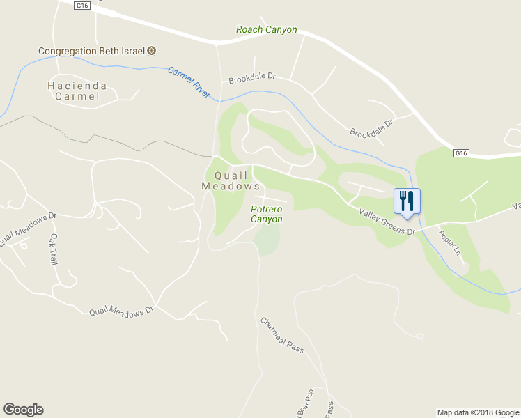 map of restaurants, bars, coffee shops, grocery stores, and more near 8568 Valley Knoll Road in Carmel