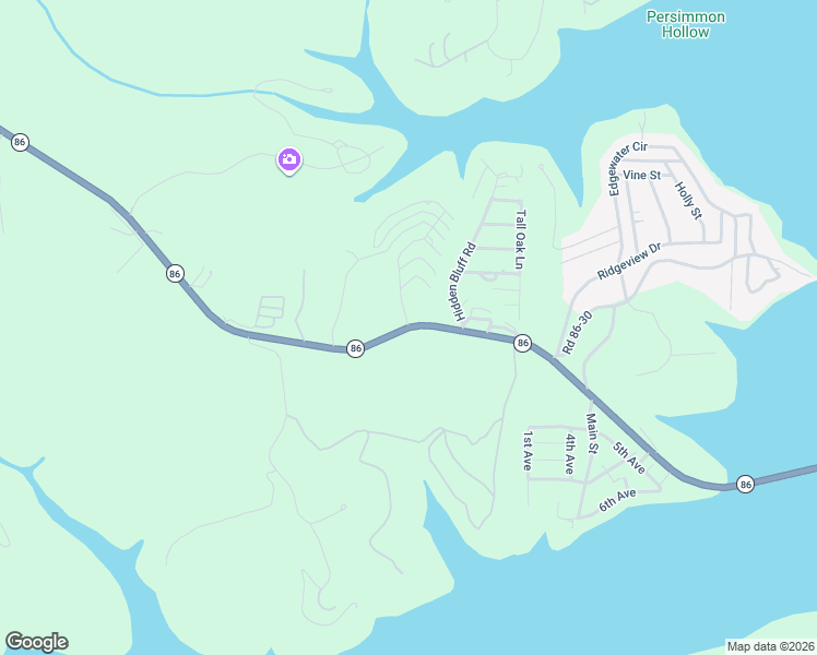 map of restaurants, bars, coffee shops, grocery stores, and more near 5071 State Highway 86 in Blue Eye