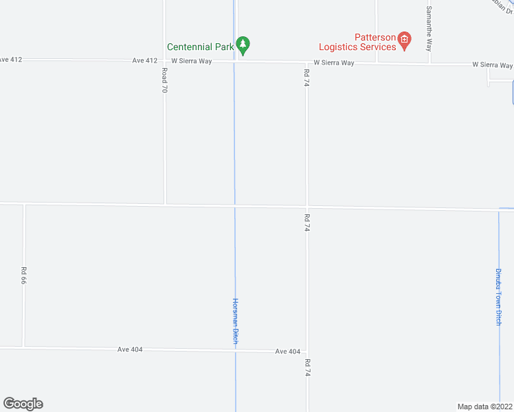 map of restaurants, bars, coffee shops, grocery stores, and more near 7522 Avenue 408 in Dinuba