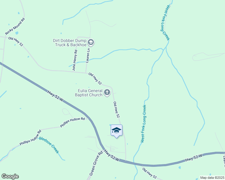 map of restaurants, bars, coffee shops, grocery stores, and more near 8372 Old Highway 52 in Westmoreland