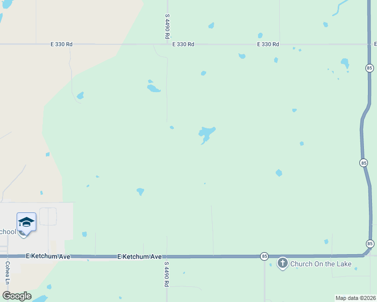 map of restaurants, bars, coffee shops, grocery stores, and more near 34381 Oklahoma 85 in Afton