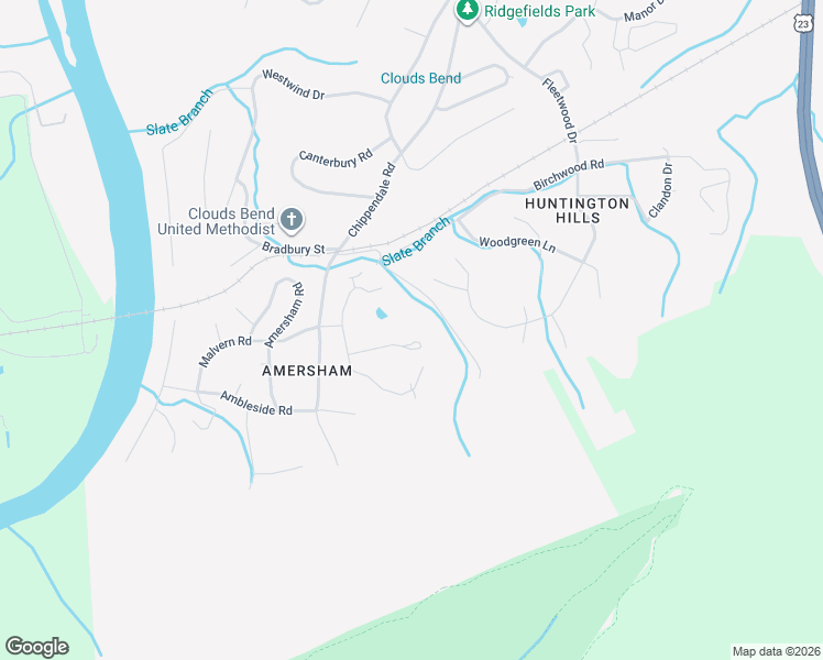 map of restaurants, bars, coffee shops, grocery stores, and more near 2025 Burke Drive in Kingsport